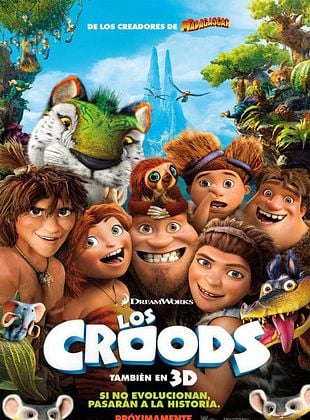 Cartel de  Los Croods: Una aventura prehistórica