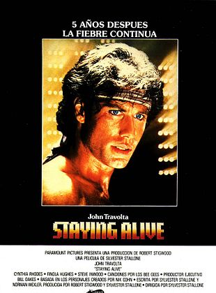 Cartel de  Staying Alive (La fiebre continúa)